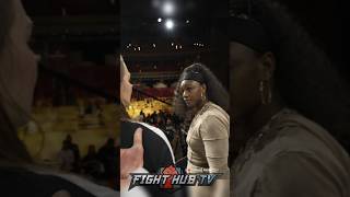 Claressa Shields STARES DOWN Desantis at INTENSE face off in MMA return [upl. by Conlan]