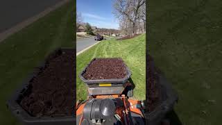 Mega Attachments Dump Cart for Scag V Ride 2 lawncare mulch landscaping [upl. by Ailiec]