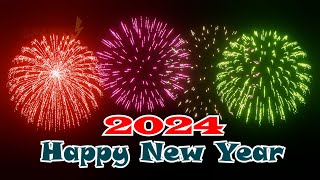 Chinese New Year 2024 Fireworks  New Year 2024 GIF Animation [upl. by Teerprah]