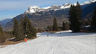 IS THIS HARD ENOUGH FOR A RED RUN GoPro HD POV Skiing RED MARMIRE  MEGEVE ski resort  Feb 2024 [upl. by Harad]