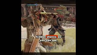 Nobushi hidden stance is amazing forhonorgameplay forhonor [upl. by Ainnek]