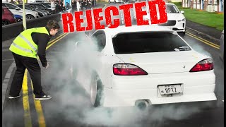 REJECTED Nissan S15 Does Burnout away from Venue [upl. by Attevaj678]