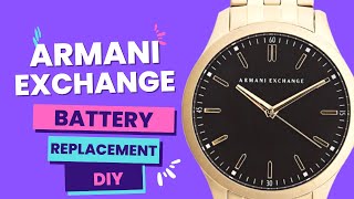 Armani Exchange Battery Replacement  Armani Exchange  Battery Replacement  DIY [upl. by Ailegave]