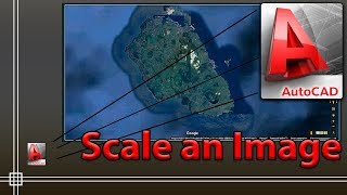 Autocad  How to Scale an image to its real size Easy [upl. by Kieffer]