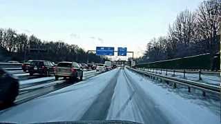 SCHNEE UND EIS CHAOS  Verkehrschaos  Schnee Regen und Eis  Deutsche Autobahnen Glatteis [upl. by Isadore]