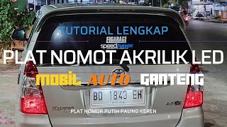 Tutorial Pasang Plat Nomor Akrilik Fusion R  Ganti Lampu LED Plat Nomor [upl. by Bass608]