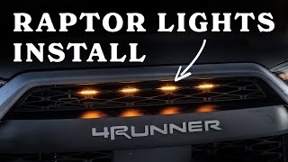 4Runner Raptor Lights Install 2022 [upl. by Draneb]