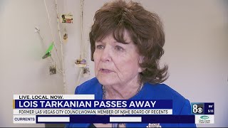 Lois Tarkanian local educator politician and wife of former UNLV basketball coach dies [upl. by Ailis]