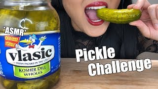 ASMR PICKLE CHALLENGE  Crispy Crunchy Eating Sounds How Many Pickles Can You Eat  ASMR Phan [upl. by Romy]