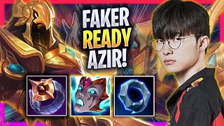 FAKER IS READY TO PLAY AZIR  T1 Faker Plays Azir MID vs Akshan  Season 2024 [upl. by Eidnar]