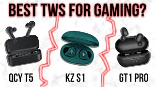 THE ULTIMATE BUDGET GAMING TWS BATTLE  KZ S1 vs Haylou GT1 Pro vs QCY T5 [upl. by Willner]