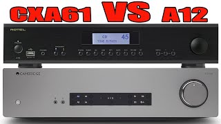 Cambridge Audio CXA61 vs Rotel A12 with KEF LS50 Meta Sound Comparison [upl. by Essyla503]