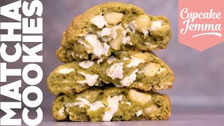 Matcha amp Macadamia New York Cookie Recipe  Matchadamia  Cupcake Jemma [upl. by Ketty]