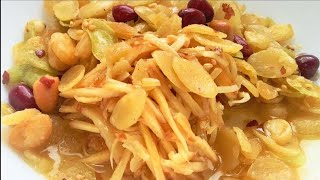 Pickled Ginger Salad ခံတွင်းရှင်းစေတဲ့ ဂျင်းသုပ်လေး အသုပ် [upl. by Nahor]