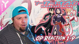 SWORD ART ONLINE All Openings 19 REACTION  ANIME OP REACTION [upl. by Jeffrey]