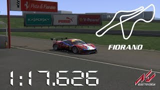 Assetto Corsa  2017 AF Corse Ferrari 488 GTE  Pista di Fiorano  117626 [upl. by Carina571]