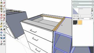 SketchUp Kitchen design Dynamic Components quotCabinetsquot [upl. by Abroms338]