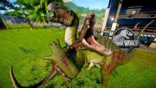 Iguanodon Vs Baryonyx Spinoraptor Suchomimus Spinosaurus  Jurassic World Evolution [upl. by Issim]