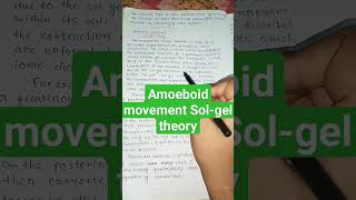 What is Solgel theory  Amoeboid Movement  amoeba viral viralshorts trending [upl. by Imehon440]