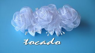 👰DIY  TOCADO niña PRIMERA COMUNIÓN 👰 HEADDRESS girl first communion 👰 [upl. by Akinehc274]