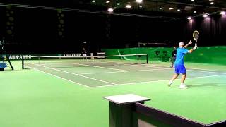 Ivan Ljubicic practices with doublespartner Richard Gasquet [upl. by Matti618]