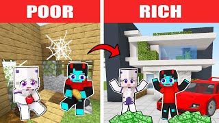 Best of Minecraft  POOR to RICH STORY [upl. by Whitver]