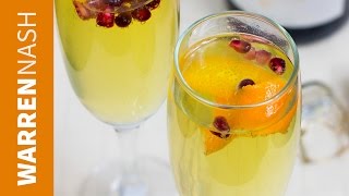 Prosecco Cocktail Recipe  With Gin amp Pomegranate  Recipes by Warren Nash [upl. by Muiram889]