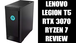 Lenovo Legion T5 Pre Built Gaming PC Review Geforce RTX 3070 AMD Ryzen 7 16gb RAM 1tb SSD 2tb HDD [upl. by Akierdna]