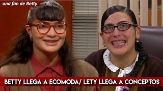 COMPARACIÓN  Betty llega a Ecomoda  Yo soy Betty la fea vs La fea más bella [upl. by Wilmette]