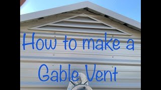 How to make a gable louver vent [upl. by Beisel]