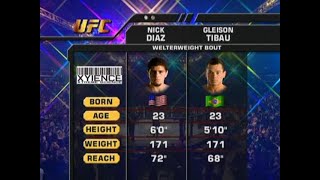 Nick Diaz vs Gleison Tibau [upl. by Samohtnhoj]