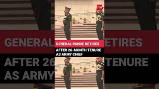 Honour For Outgoing Indian Army Chief General Manoj Pande In Delhi  Watch [upl. by Odlabu]