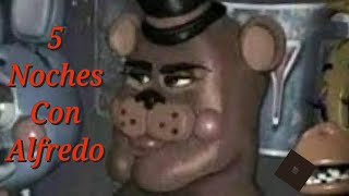 5 Noches Con Alfredo Pt2 Fnaf Roblox [upl. by Alicirp775]