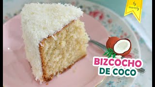 DELICIOSO PASTEL DE COCO ðŸ¥¥ con Crema de Coco by Marielly [upl. by Hayott]