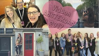 MEETING SO MANY YOUTUBERS  Amsterdam  VidCon Europe 2017  Travel Vlog 26 [upl. by Ahtelat117]