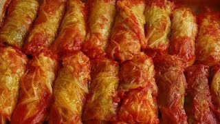 Cabbage Rolls with Ground Beef amp Rice [upl. by Braeunig]