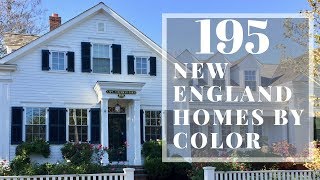 New England style homes by color Paint color ideas for homes [upl. by Yniar577]