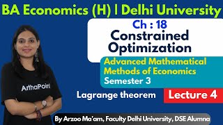 2024🎓 Ch 18 Constrained Optimization  Lagrange theorem  Advanced MME  EcoH  Hammond  L4 [upl. by Parrisch623]