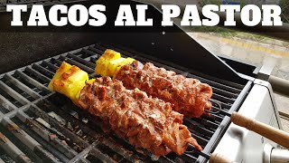 Cómo hacer TACOS AL PASTOR en la parrilla a gas COMIDA MEXICANA  William Priets [upl. by Armitage]