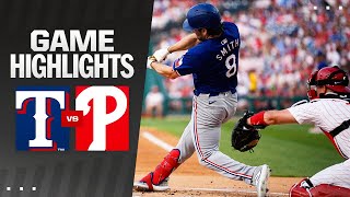 Rangers vs Phillies Game Highlights 52224  MLB Highlights [upl. by Harias]