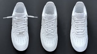 5 WAYS HOW TO LACE NIKE AIR FORCE 1 LOW [upl. by Azilef]