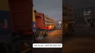 Pipe Shifting by AL Ahmad Trailer Rental Services  Call us 971 50 522 1127 [upl. by Annaegroeg]