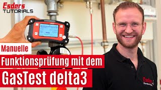 Funktionsprüfung an einem GasDruckregelgerät mit dem GasTest delta3Manuelle GasDruckreglerprüfung [upl. by Wilsey]