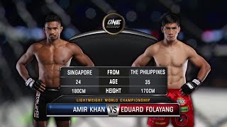 Eduard Folayang vs Amir Khan  Full Fight Replay [upl. by Mannie]