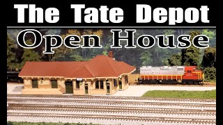 The Tate Depot Open House HO an N scale model railroad fun for all ages [upl. by Jacinto]