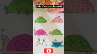 Easy semicircle drawings  Easy beginners beginnerdrawing [upl. by Fifi]