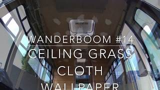 Wanderboom 14 Shuttle bus conversion Ceiling wall paper [upl. by Averill]