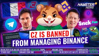 Durov’s postarrest statement UK approves only 4 crypto firms Binance bans CZ ⚡️ Hamster News [upl. by Violet77]