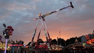 Düsseldorfer Rheinkirmes 2017 Alle Fahrgeschäfte [upl. by Nilok590]