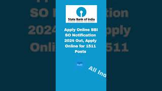 SBI SO Recruitment 2024  IT Specialist Officer Jobs  Apply Now [upl. by Etheline665]